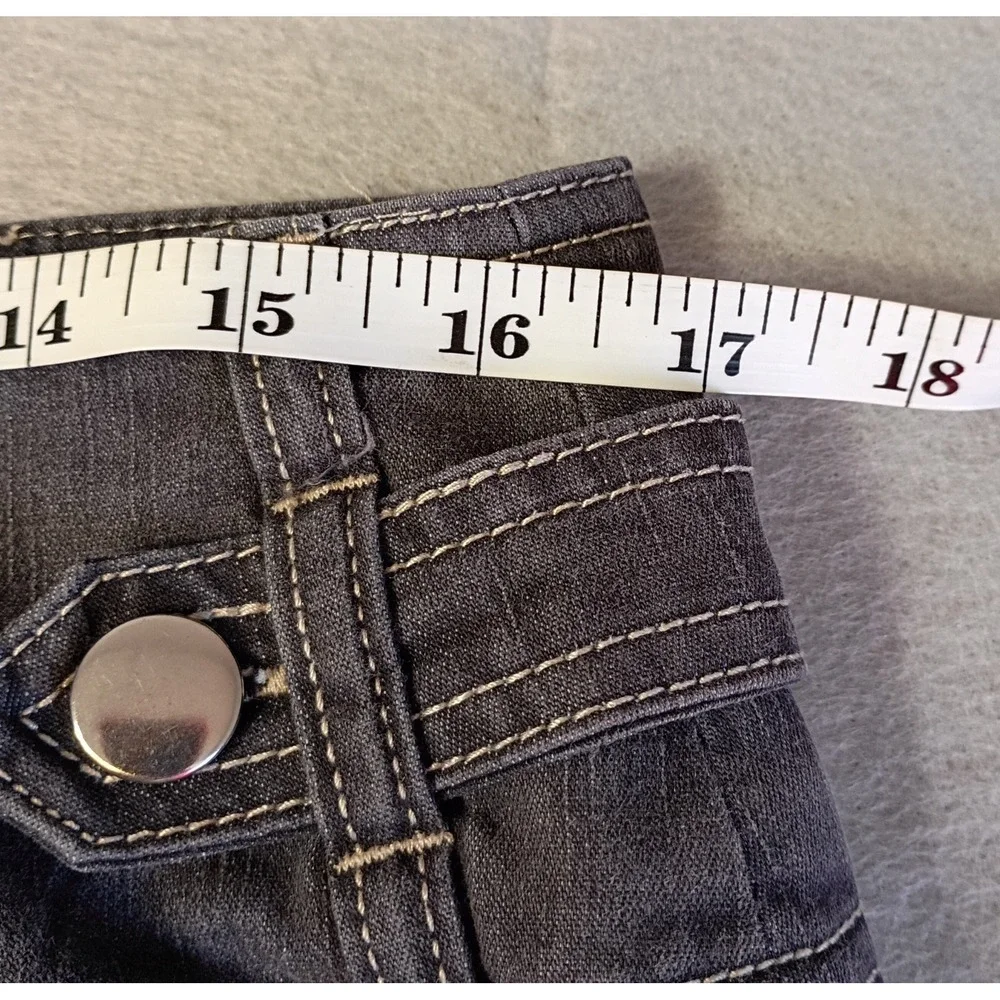 NYCC New York Clothing Co‎ Women's Blue Cotton Blend Denim Knee Skirt Sz 10